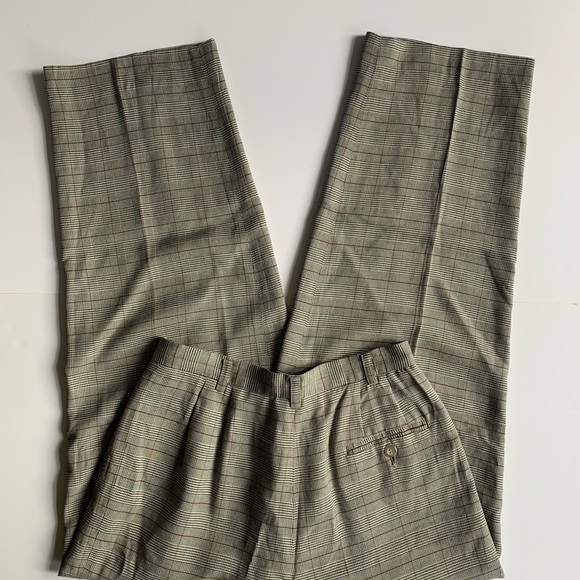 Vintage Liz Claiborne high waisted checkered trousers - Picture 5 of 9